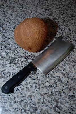coconut cleaver